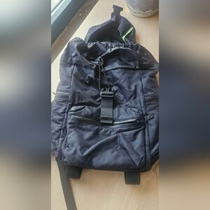 Athleta Backpack - Black Cameo Print